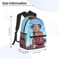 thumbnail image 4 of Lsque Elephant Sits Classic Casual Backpack - Large Capacity Water-Resistant Backpack for School, Work, Travel, and Outdoor Activities, 4 of 8