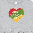 thumbnail image 4 of Inktastic Juneteenth 1865 Heart Girls Toddler Dress, 4 of 5