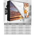 thumbnail image 7 of Outdoor TV Cover 52 to 55 Inch Weatherproof, Farmhouse Plaid Truck Fall Thanksgiving Waterproof TV Screen Protector for Outside Decor with Zipper and Pocket 52"L x 30"H , Orange Pumpkin Leaf, 7 of 7