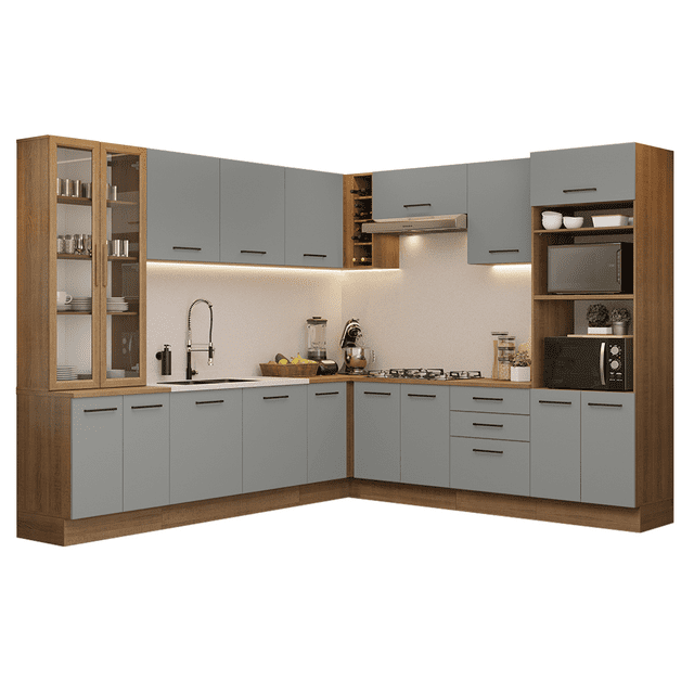 Cocina Integral Completa Armario de Vidrio Madesa Agata MG 1
