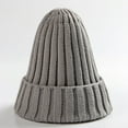 thumbnail image 2 of Winter Unisex Solid Color Warm Soft Hiphop Knitted Hat Cuffed Skull Beanie Cap, 2 of 8