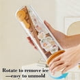 thumbnail image 4 of Aodebiao Ice Maker Machine with Storage Container, Silicone Tray for Freezer, Reusable Mold for Cocktails, Beverages,Party Drinks, Easy Release Ice Tray for Home Kitchen and Bar Use, 4 of 6