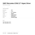 thumbnail image 2 of 2007 MERCEDES C350, C230 Aluminium 17" Factory OEM Silver Wheel 65436U78 Fits select: 2007 MERCEDES-BENZ C, 2 of 2