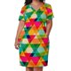 thumbnail image 3 of Vestido holgado con bolsillos, estampado geométrico triangular, colorido y divertido, ropa de mujer, ropa de verano 2025, 3 of 7