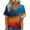 Multicolor(NEW), variant on Patlollav Ladies Tops Spring and Summer Casual Loose and Comfortable V-Neck Short Sleeved T-Shirt