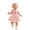 Pink, variant on Girls Jumpsuit Graphic Print Square Neck Sleeveless Bow Tied Romper And HeadbAnd Two Piece Set for Daily Girls Rompers Blue 12 Months-18 Months