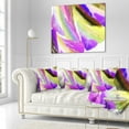 thumbnail image 2 of Designart Purple Vibrant Brushstrokes - Abstract Throw Pillow - 16x16, 2 of 4