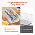 thumbnail image 3 of Plastic Stackable Storage Bins, Plastic Containers for Organizing & Storage for Closet, Garage, Small Parts, Office Supplies, Other Accessories, Transparent, 3 of 4