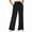 Black, variant on MLDRA Women's Wide-Leg Sports Pants Yoga Sweatpants High-Waisted Loose Jogging Pants with Drawstring & Side Pockets, Soft & Comfortable for Autumn Winter