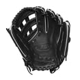 thumbnail image 3 of Wilson 2024 A700 12"" Infield Fastpitch Glove - Black/White, Right Hand Throw, 3 of 5