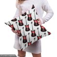 thumbnail image 4 of Ambesonne Guitar Fabric by the Yard Upholstery, Rock Electric Guitars, 3 Yards, Red Black White, 4 of 4