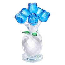 Decorative Glass Bouquet, Luxury Gift Idea, Elegant Home Decor, Keepsake Crystal Gift, Desk Display Rose, Artistic Glass Flower, Premium Romantic Gift, Delicate Crystal Decor, Everlasting Flower Gift