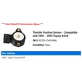 thumbnail image 2 of Throttle Position Sensor - Compatible with 2001 - 2005 Toyota RAV4 2002 2003 2004, 2 of 2
