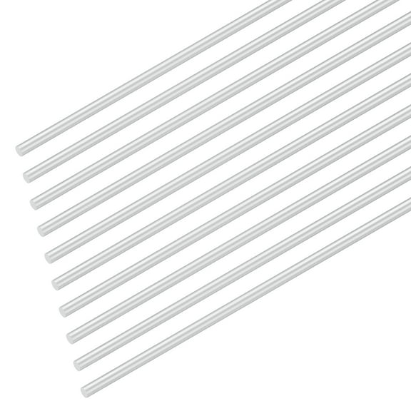 Uxcell 20-Pack Aluminum Round Rod 3mm x 200mm 6061 Aluminum for DIY Crafts