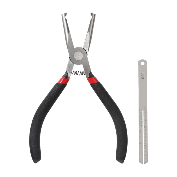 Alicates para extraer trastes, mango ergonómico de 6 pulgadas, herramienta de mantenimiento, extractor de trastes de guitarra de cabeza plana, para con placa de acero de 002