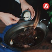 De Buyer Mineral B Element 9.5'' Oval Steel Roasting Pan