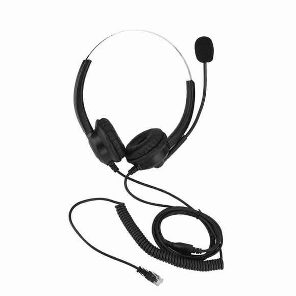 Call Center Headphones, Cell Phone Headset Lossless Sound Telephone Headset Call Center Headset 360 Rotating Earmuffs for Call Center Office for PC Business