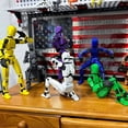thumbnail image 4 of Robot articulado movible 2.0 con impresión 3D, maniquí, juguetes, figuras ficticias, juguetes, regalos, juego, herramienta de descompresión navideña, 4 of 5
