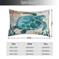 thumbnail image 4 of Disketp Pillow Covers Watercolor Sea Turtle Pattern Throw Pillow Case Cushion Covers,Cushion For Bedroom,Couch,Home-14"X20", 4 of 9