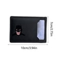 thumbnail image 4 of Leather Bat Wallet for Men Personalized Hero Mask Design Bat Card Bag Multifunction Man Bat Billfold, 4 of 6