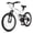 Pale, variant on Hykolity 20 inch Kids Mountain Bike for Boys Girls Age 7-13 Year Old Children Bicycle 7 Speed Dual Disc Brake Front Suspension Fork Adjustable Seat, White
