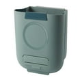 thumbnail image 1 of Cubo de basura plegable, papelera, contenedor de reciclaje multifuncional colgante para Verde 13l, 1 of 7
