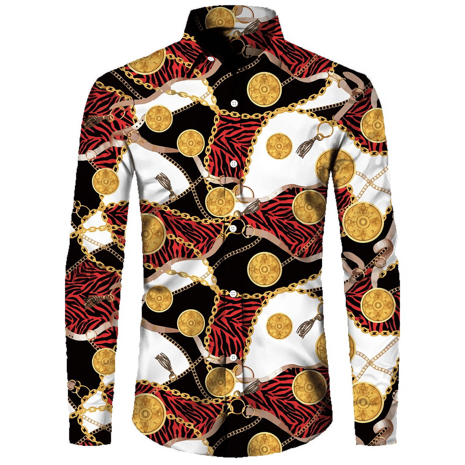 Nzwiluns Camisas Metálicas Para Hombre, Camisa Plateada, Brillante, Ajustada, De Manga Larga, Con Botones, Para Discoteca