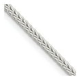 thumbnail image 7 of 925 Sterling Silver 2mm Diamond-cut Round Franco Chain 16 Inch, 7 of 7