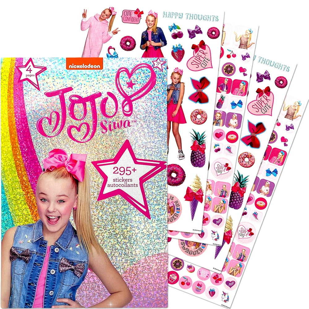 Jojo Siwa Star Sticker Book, Over 295+ for Party Favor, Rewards, Gifts
