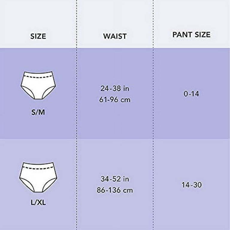 Organic Cotton Cover Period Underwear, S/M, 5 Count