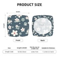 thumbnail image 6 of Easygdp Blue Flower Square Chair Cushion Cover Stretch Chair Seat Covers Removable Washable for Hotel, Bedroom, Office, 6 of 9