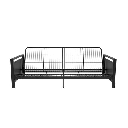 Agm Metal - DHP Henley Metal Arm Sturdy Futon Frame, Black Metal