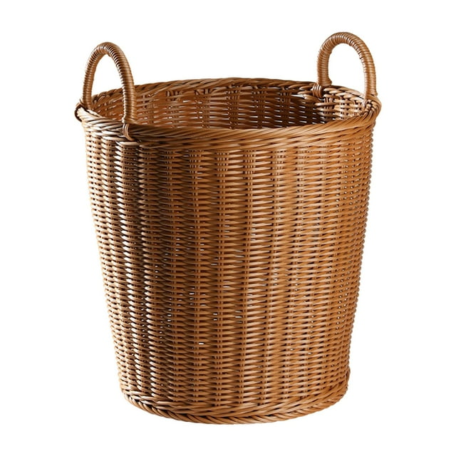 Lipstore Panier à Linge Panier de Rangement Gain de Place Imitation Rotin Panier pour Jouets de Bébé avec