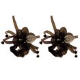 thumbnail image 1 of 4 piezas de flores de organza, coleteros gruesos para el cabello, coleteros altos decorativos, 1 of 7