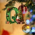 thumbnail image 1 of Home Decor Christmas Decoration Christmas Decorations Santa Figure Christmas Pendant 2D Acrylic 26 Letters Pendant Christmas Tree Decoration Christmas Decoration Figures, 1 of 4