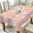thumbnail image 4 of Coolnut Rabbits Easter Eggs Tablecloth Rectangle Colorful Table Cloth Large Square Table Cover for Dining Kitchen Party 54"x72" Decor Gift, 4 of 7
