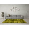 thumbnail image 3 of Ahgly Company Machine Washable Indoor Rectangle Oriental Yellow Industrial Area Rugs, 7' x 9', 3 of 4