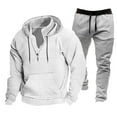 thumbnail image 3 of Men's Tracksuits 2 Piece Outfits Long Sleeve Sweatsuit Set Full Zip Running Jacket and Pants Casual Running Jogging Sport Suit Sets, 3 of 3