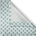 thumbnail image 6 of Ambesonne Turquoise Grommet Curtain, Winter Snow Gloves, 50" x 54", White and Pale Blue, 6 of 6