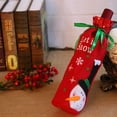 thumbnail image 4 of Paquete de 6 fundas navideñas para botellas de vino - Suéter de muñeco de nieve de Papá Noel, 4 of 5