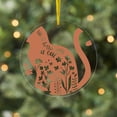 thumbnail image 4 of CafePress - Life Is Better With A Cat - Acrylic Circle Christmas Ornament, 4 of 4