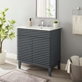 thumbnail image 3 of Render 30" Bathroom Vanity Cabinet-EEI-5422-CHA-WHI, 3 of 6