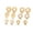 Gold, variant on Women Gold Faux Pearl Stud Earrings Set 6 Pairs Pearl Earrings