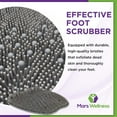 thumbnail image 5 of Shower Foot Scrubber and Massager - Foot Scrubber in Shower - Suction Foot Scrubber - Cleaner and Massager Mat - Improves Circulation - Easy to Store - Gray, 5 of 8