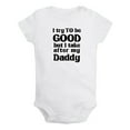 thumbnail image 5 of iDzn Pack of 2, Take After My Daddy & Pack My Diapers I'm Going Hunting With Daddy Funny Rompers For Babies, Newborn Baby Unisex Bodysuits, Infant Jumpsuits, Toddler 0-24 Months Kids One-Piece Oufits, 5 of 5
