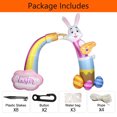 thumbnail image 6 of DomKom 10FT Huge Easter Inflatable Bunny Archway Outdoor Decorations ,Build-in LED Lights Holiday Blow Up Yard Decoration, for Easter Holiday Party, Outdoor,Garden, Yard Lawn Décor, 6 of 6