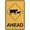 Warning Sign 5, variant on Cattle Ahead Yellow Sign, 8"x12" Rust-Free Aluminum, UV Protected Waterproof Weatherproof Fade-Resistant with 4 Pre-Drilled Holes