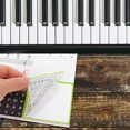 thumbnail image 2 of 1Set Adhesive Piano Decals Electronic Organs Keyboard Stickers Piano Supply, 2 of 9