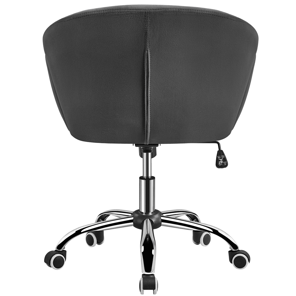 Yaheetech Modern Velvet Desk Chair for Home Office, Set of 2, Dark Gray