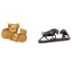 thumbnail image 1 of Figura coleccionable de resina de cerdo toro de , ideal para estantería, escritorio, entrada, centro de mesa o como regalo Feng Shui., 1 of 8